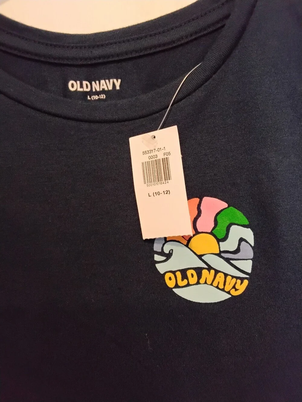 Old Navy Girls Short-Sleeve Tee with Rainbow Patch